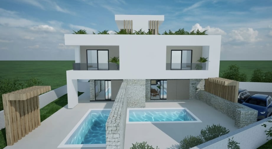 GRAĐEVINSKO ZEMLJIŠTE / VODICE / 677m2 / S GRAĐEVINSKOM DOZVOLOM